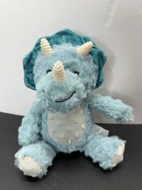 Spark Create Imagine Teal Dinosaur Plush Triceratops 12 Inch Stuffed Animal Toy